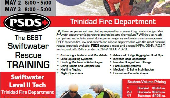 Trinidad Fire Department- Swiftwater Rescue Technician Level II - NFPA ...